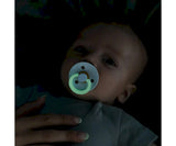 Bibs Pack 2 Chupetas Redondas Noturnas Sand Glow/Iron Glow - Tam. 2 | 6-18 Meses Bibs