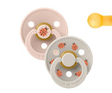 Bibs Pack 2 Chupetas Redondas Ladybug Blush Mix - Tam. 2 | 6-18 Meses Bibs
