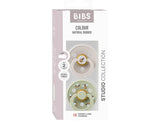 Bibs Pack 2 Chupetas Redondas Bumblebee Mushroom Mix - Tam. 1 | 0-6 Meses Bibs