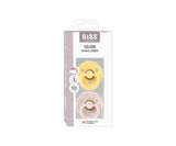 Bibs Pack 2 Chupetas Redondas Pale Butter/Petal - Tam. 2 | 6-18 Meses Bibs