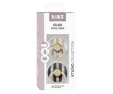 Bibs Pack 2 Chupetas Redondas Block Sand Mix - Tam. 1 | 0-6 Meses Bibs