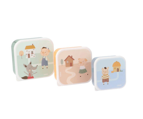 Tutete Pack 3 Lancheiras The Three Little Pigs