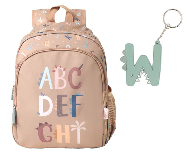 Tutete Mochila Média + Porta-Chaves Funny Letters