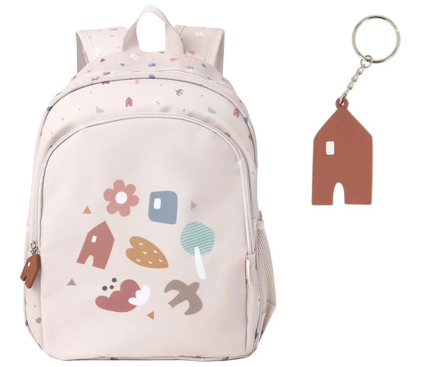 Tutete Mochila Média + Porta-Chaves Geometric Nature Tutete