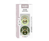 Bibs Pack 2 Chupetas Redondas Sage/Hunter Green - Tam. 2 | 6-18 Meses Bibs