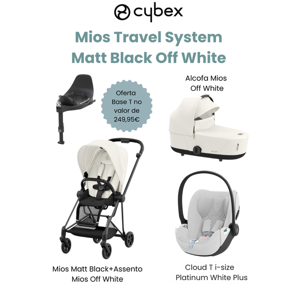 Cybex Promoção Travel System Mios Matt Black Off White