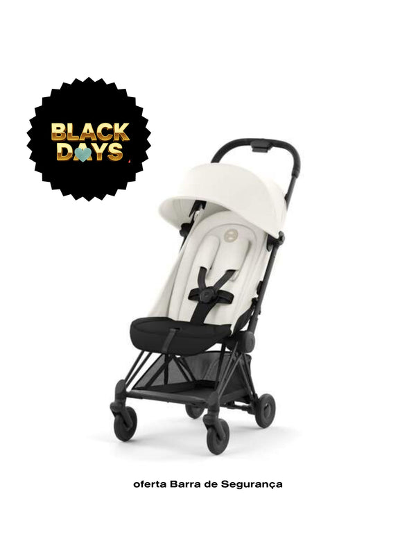 Carrinho de Bebé  Cybex Coya Matt Black Off White light beige