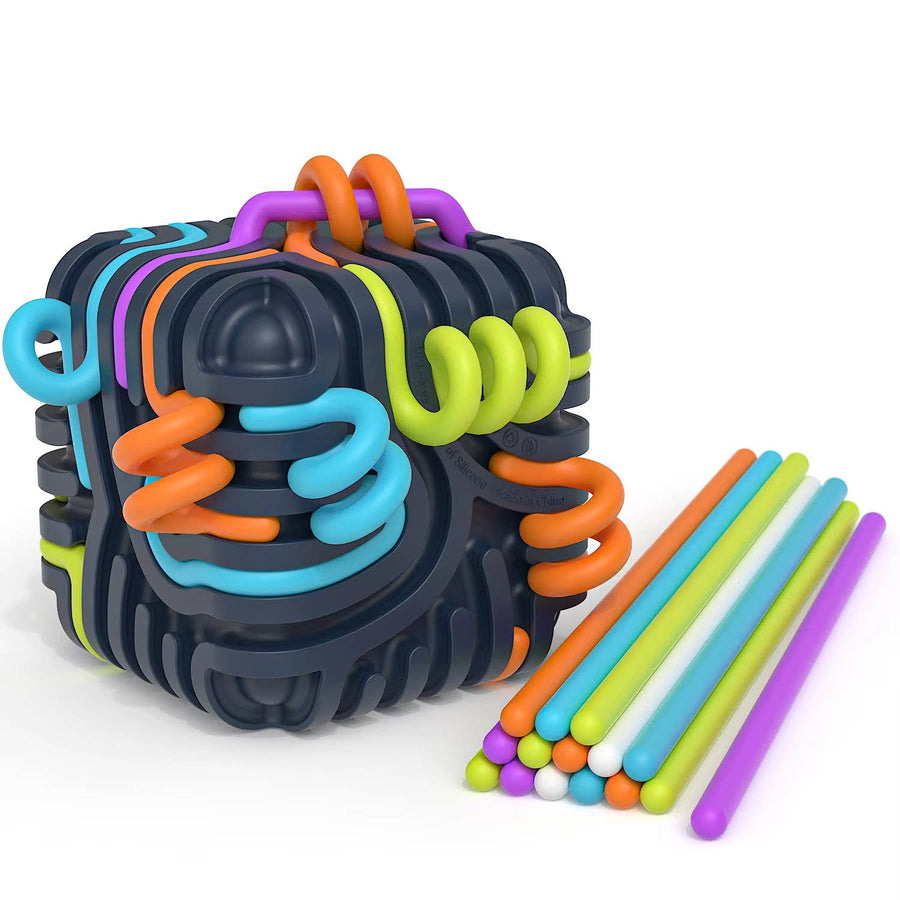 Cubo de Atividades Sensoriais 3D