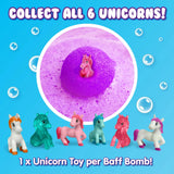 Zimpli Baff Bombz Surpresa com Figura Colecionável de Unicórnio Zimpli