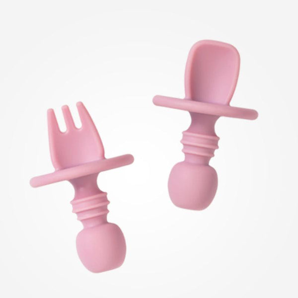 SARO Conjunto de Talheres de Iniciação Anti Asfixia Rosa