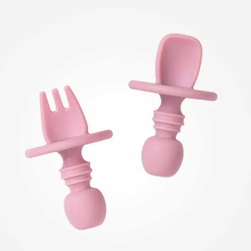 SARO Conjunto de Talheres de Iniciação Anti Asfixia Rosa