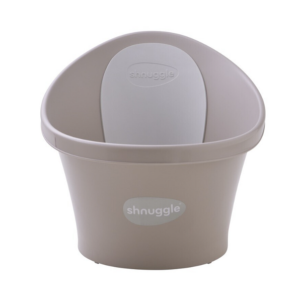 Shnuggle Banheira Taupe Encosto Branco