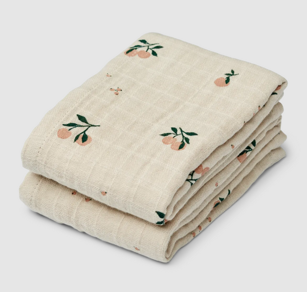 Liewood Pack 2 Musselinas Peach Sea Shell