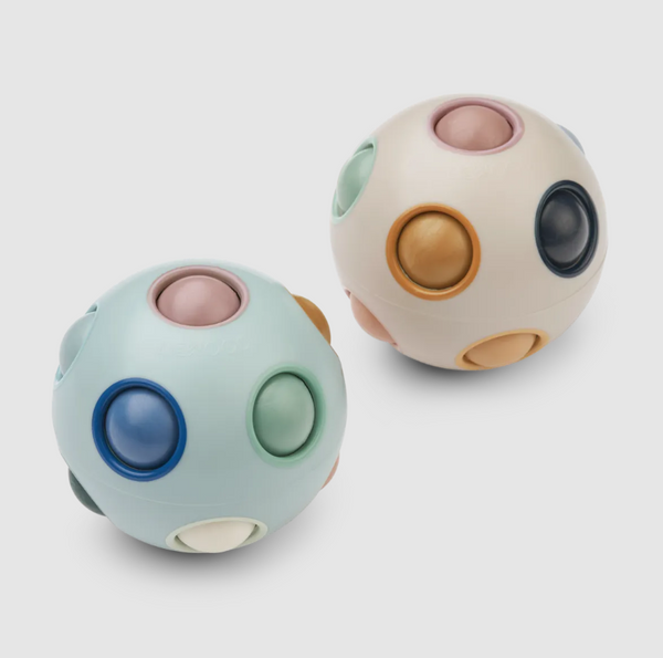 Liewood Pack 2 Bolas Puzzle Solene Ice Blue Multi Mix