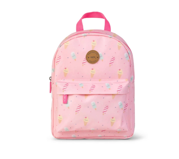 Saro Mochila Infantil Rosa Gelados