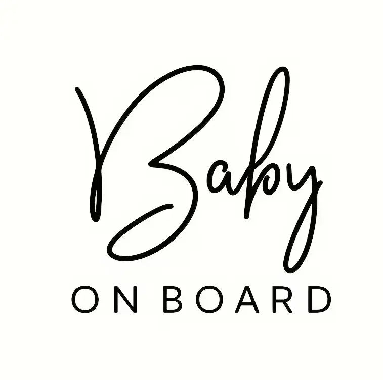 Autocolante para Carro "Baby on Board"- Preto Minicool