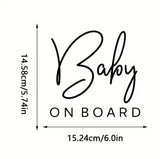 Autocolante para Carro "Baby on Board"- Branco Minicool