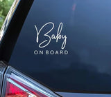 Autocolante para Carro "Baby on Board"- Branco Minicool