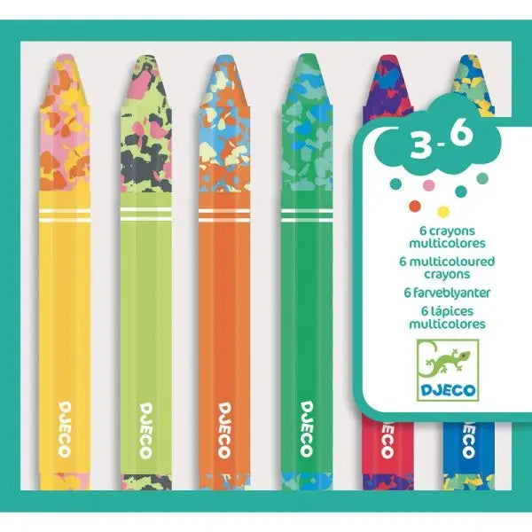 Djeco Lápis de Cera Multicoloridos