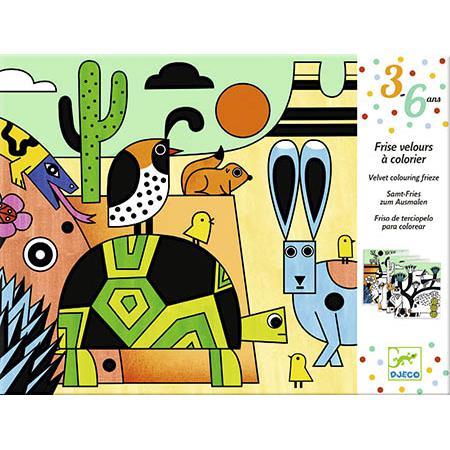 Djeco Colorado – Jogo de Colorir com Veludo