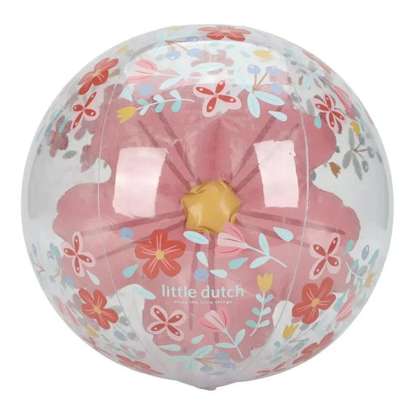 Little Dutch Bola de Praia 3D Pink Flowers
