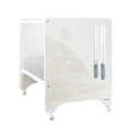 Cama de Grades CoSleep Trama Cielo Branco Mate/Roble Nórdico 120x60cm