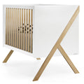 Cama de Grades Trama Artech Branco Mate/Faia 120x60cm