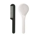 Conjunto de Escova e Pente Luma Branco Salpicado