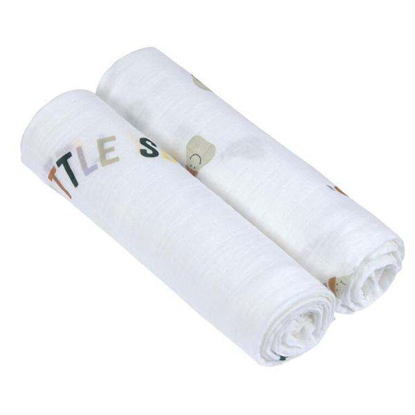 Lässig Pack 2 Musselinas 120x120 cm Fruits Pear