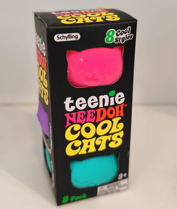 Needoh Conjunto 3 Gatinhos Rosa/Roxo/Verde