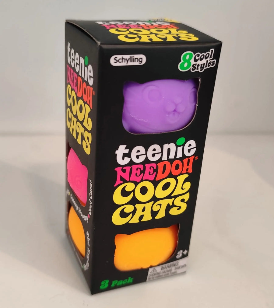 Needoh Conjunto 3 Gatinhos Roxo/Rosa/Laranja Needoh