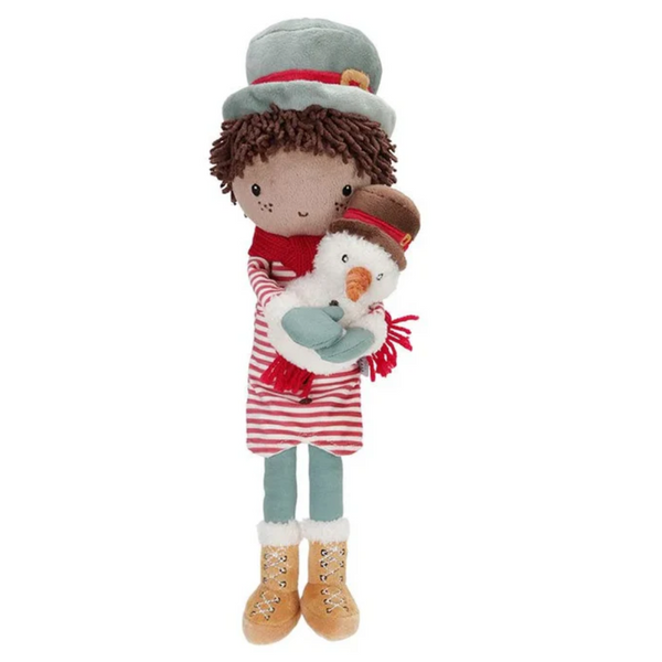 Little Dutch Cuddle doll X-mas JAKE com Boneco de Neve- 35cm