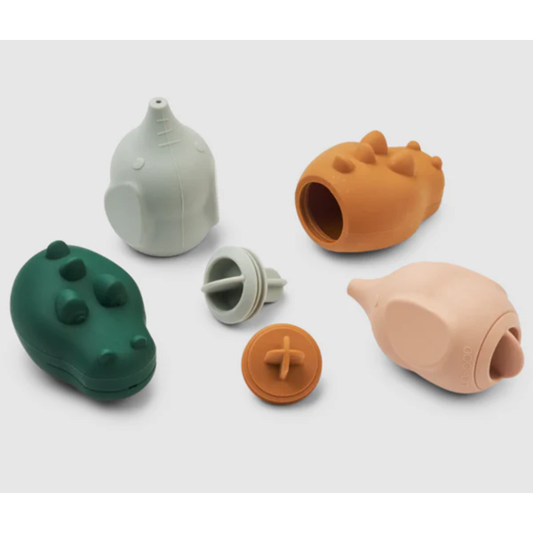 Liewood Pack 4 Brinquedos Banho Carolina Dove Blue