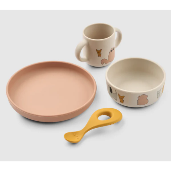 Liewood Conjunto de Refeição Cats and Dogs