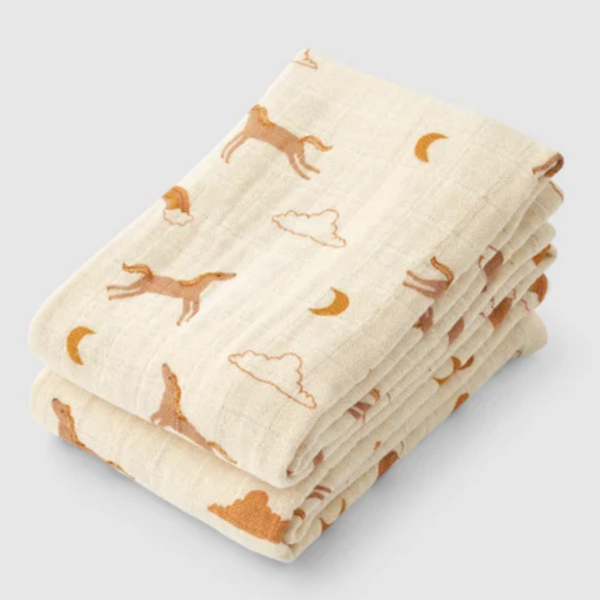 Liewood Pack 2 Musselinas Dream Ecru