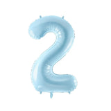 PartyDeco Balão nº2 Foil 86cm Azul PartyDeco