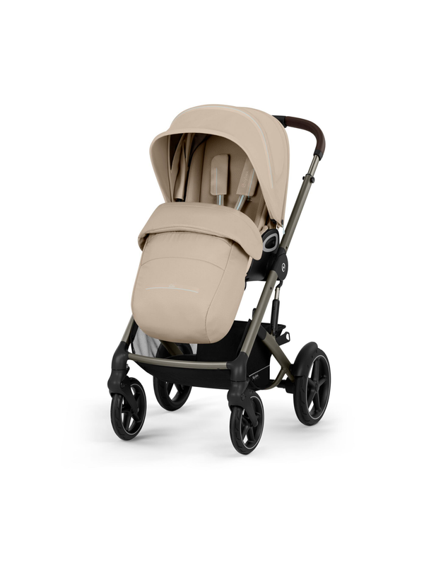 Cybex Carrinho de Bebé Talos S Lux 2025 Almond Beige (Taupe Frame)