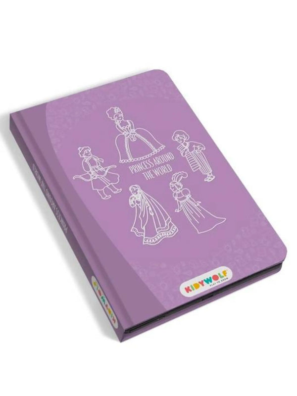 Kidywolf Bloco de Desenho com Ilustrações Princesas