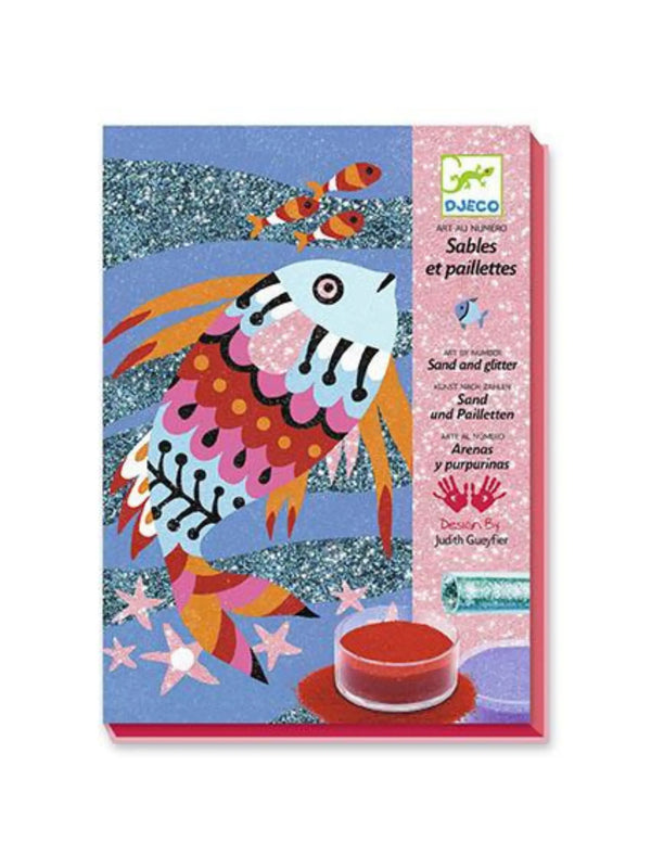 Djeco Jogo Areias Coloridas e Glitter Peixes Arco-Íris