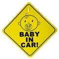 Placa PVC "Baby in car!" com Ventosa - Bebé