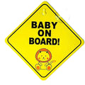 Placa PVC "Baby on Board!" com Ventosa - Leão