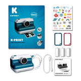 Kidywolf Máquina Fotográfica c/ Impressão Azul Kidywolf