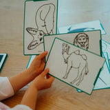 Kidywolf Bloco de Desenho com Ilustrações Animais Selvagens Kidywolf