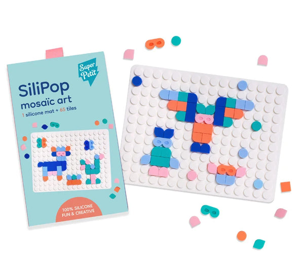 SuperPetit SiliPop Mosaic Art Branco