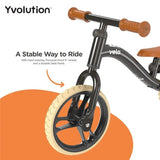 Yvolution Bicicleta Equilíbrio YVelo Junior Air Preta Yvolution