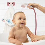 Yookidoo Set de Banho Chuveiro Elefante Rosa e Toalha-Capa Yookidoo