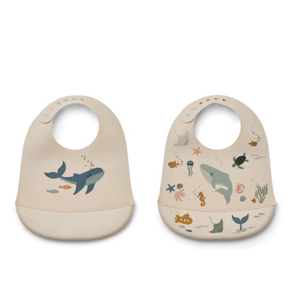 Liewood Pack 2 Babetes - Sea Creature/Sandy