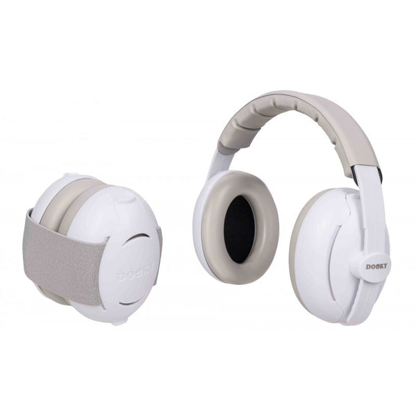 Dooky Auscultadores Anti-Ruído 2 em 1 Branco