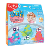 Zimpli Kit 6 Brinquedos de Banho Baff Bombz Ovo Grande Zimpli
