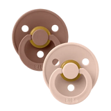 Pack 2 Chupetas Anatómicas BIBS Blush/Woodchuck - Tam.1 | 0+ meses Bibs